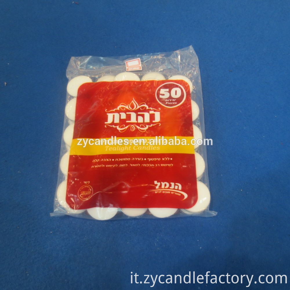 poly bag candle